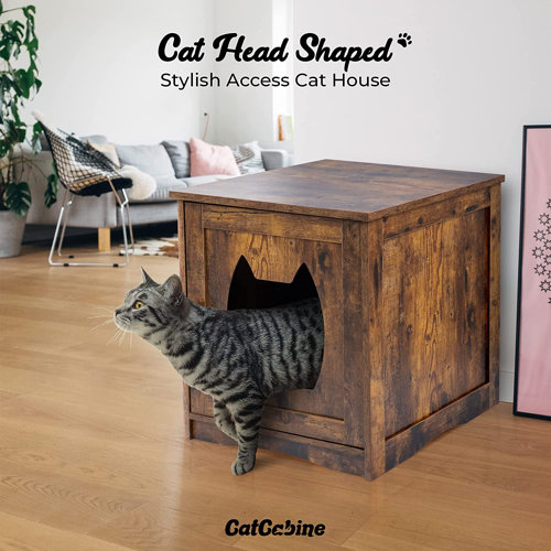 Skyline Hidden Litter Box Furniture, Litter Box Enclosure